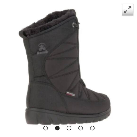 Kamik Hannah Mid Women Black Winter Boot Size 9 Vegan Lightweight Waterproof New - Picture 3 of 10
